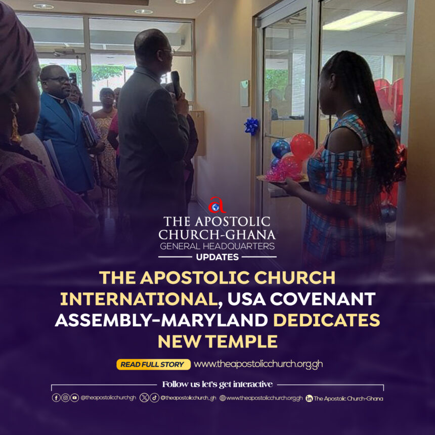 The Apostolic Church International, USA Covenant Assembly-Maryland Dedicates New Temple