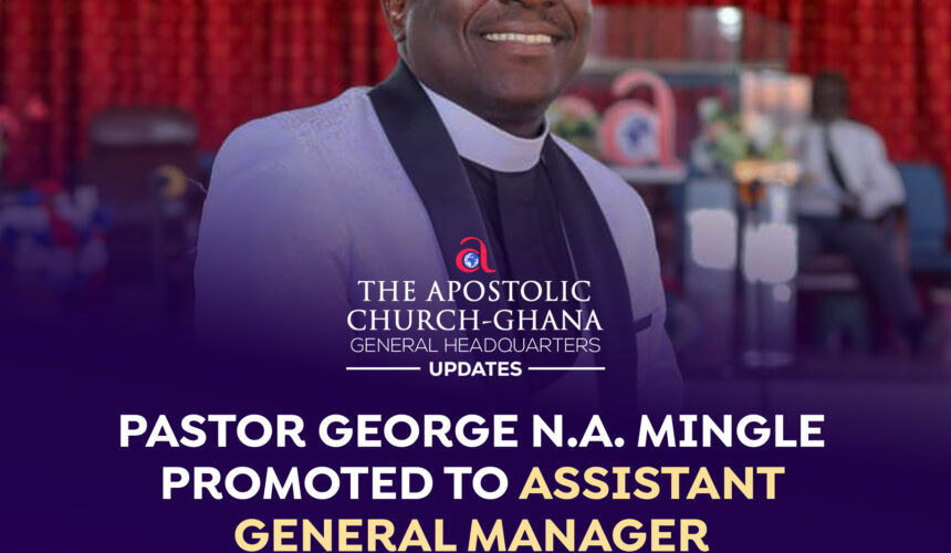 Pastor George N.A. Mingle Promoted to Assistant General Manager