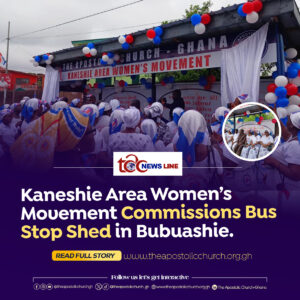 Kaneshie Area Women’s Movement Commissions Bus Stop Shed in Bubuashie