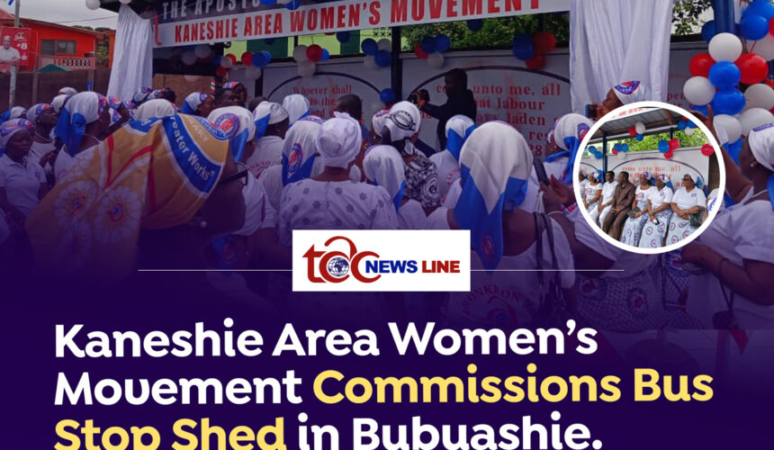 Kaneshie Area Women’s Movement Commissions Bus Stop Shed in Bubuashie