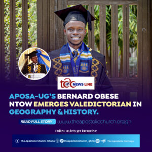 APOSA-UG’s Bernard Obese Ntow Emerges Valedictorian in Geography & History